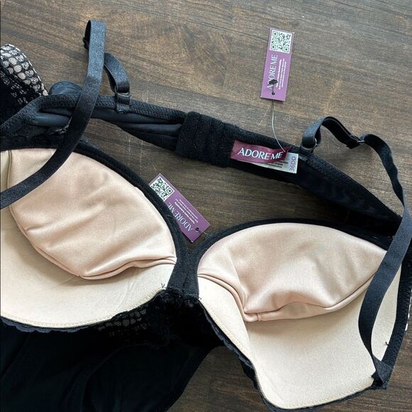 ADORE ME Rubie Push Up Bra 36DD with Brazilian Panty Medium NWT - Picture 4 of 8